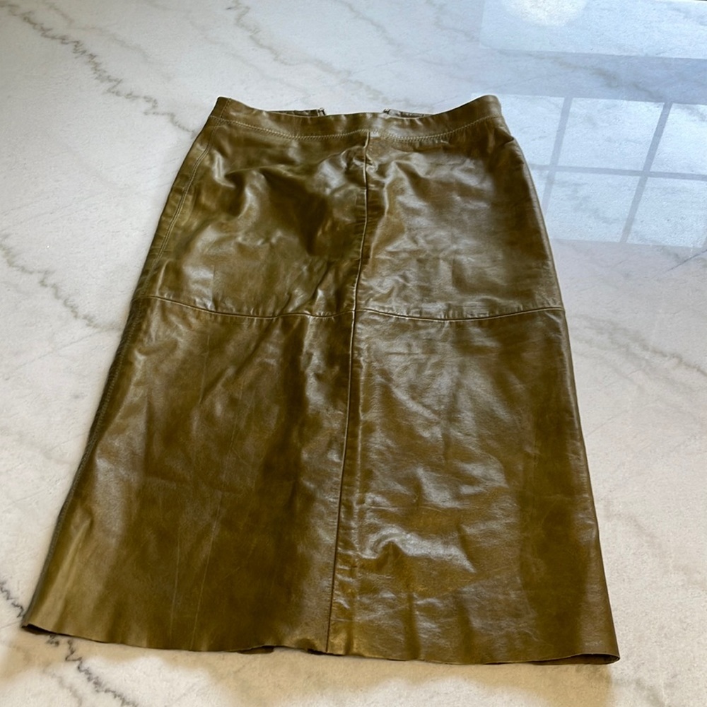 Vintage Leather Skirt by Gap